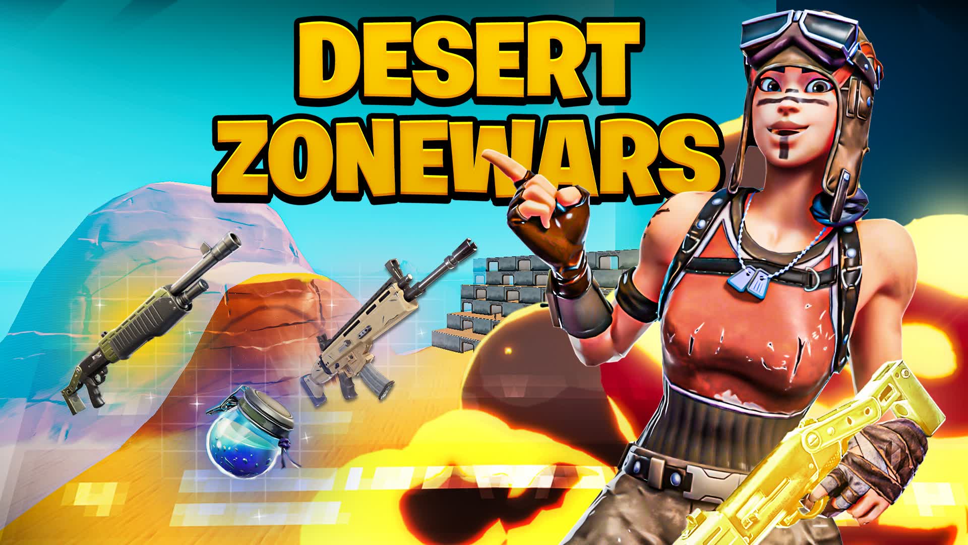 Desert Zone Wars — Fortnite Creative map