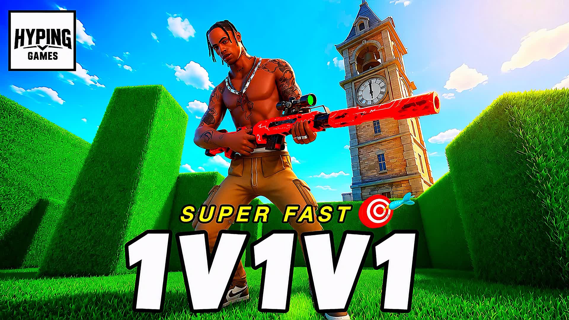 SUPER FAST 1V1V1 π― β Fortnite Creative map
