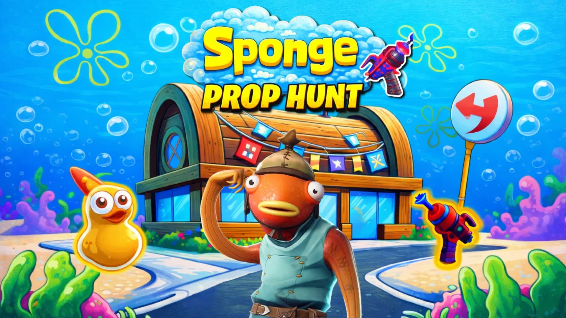 Prop Hunt Fondo de Bikini — Fortnite Creative map