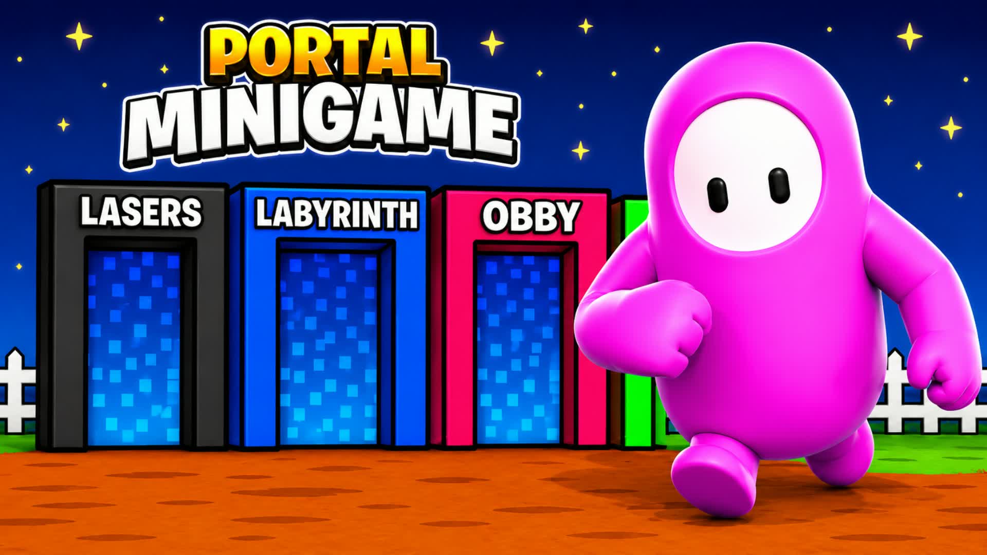 ๐FALL GUYS PORTAL MINIGAMES โ Fortnite Creative map