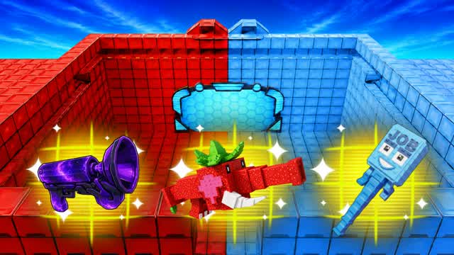 BRAINROT RED VS BLUE 🔴🔵 (ALL WEAPONS) — Fortnite Creative map