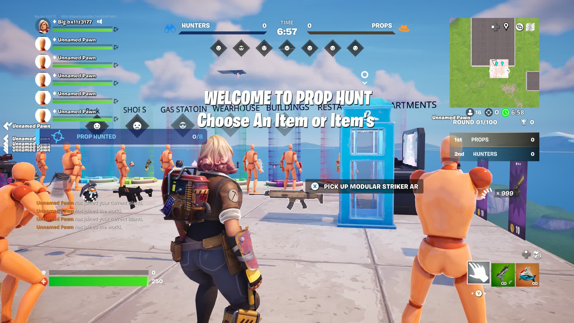 SMALL TOWN PROP HUNT 2.0 — Fortnite Creative map