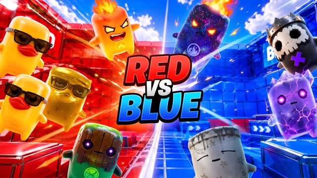 CRAZY MEGA RED VS BLUE๐ด๐ต โ Fortnite Creative map