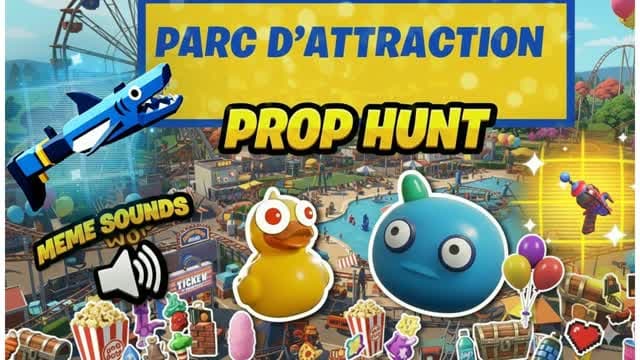 PROP HUNT 🎢 ATTRACTIONS FATALES — Fortnite Creative map