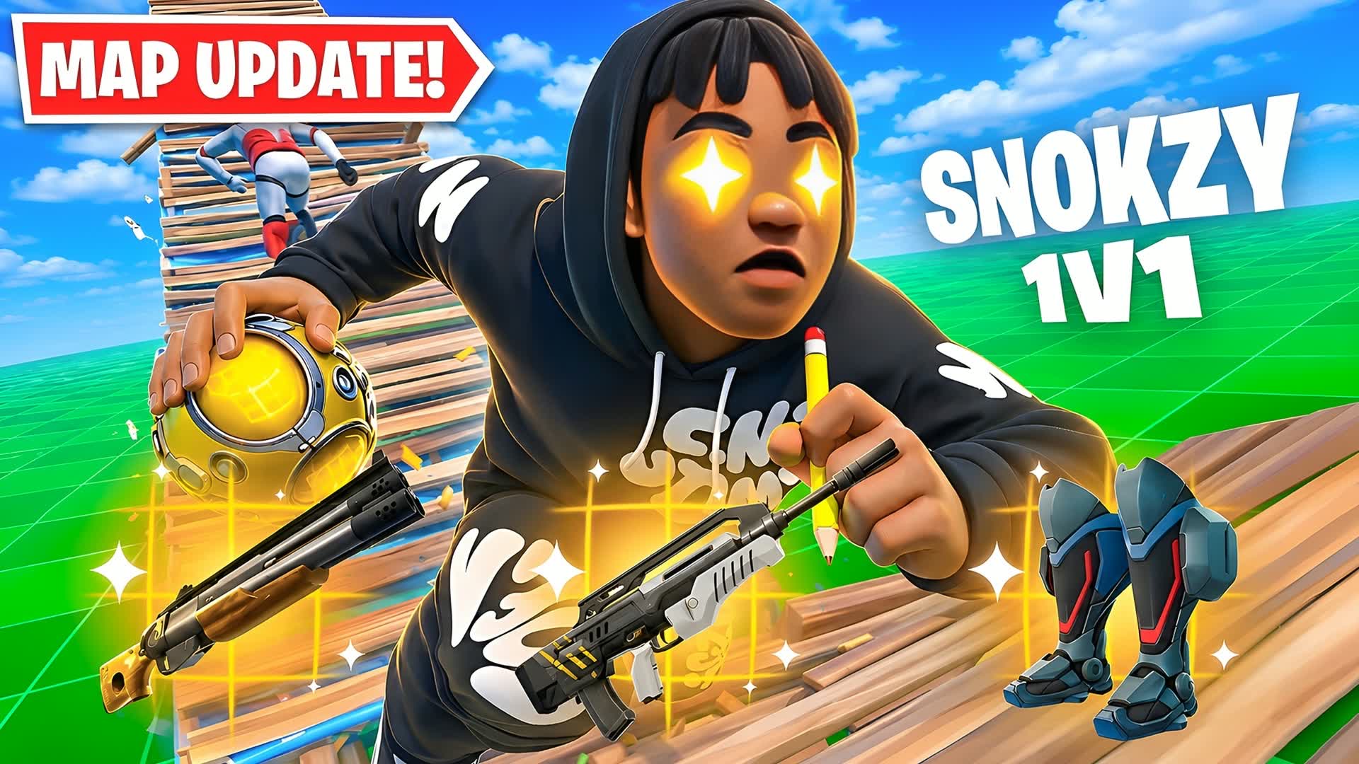SNOKZY 1V1 BUILD FIGHTS (200 PUMPS) โ Fortnite Creative map