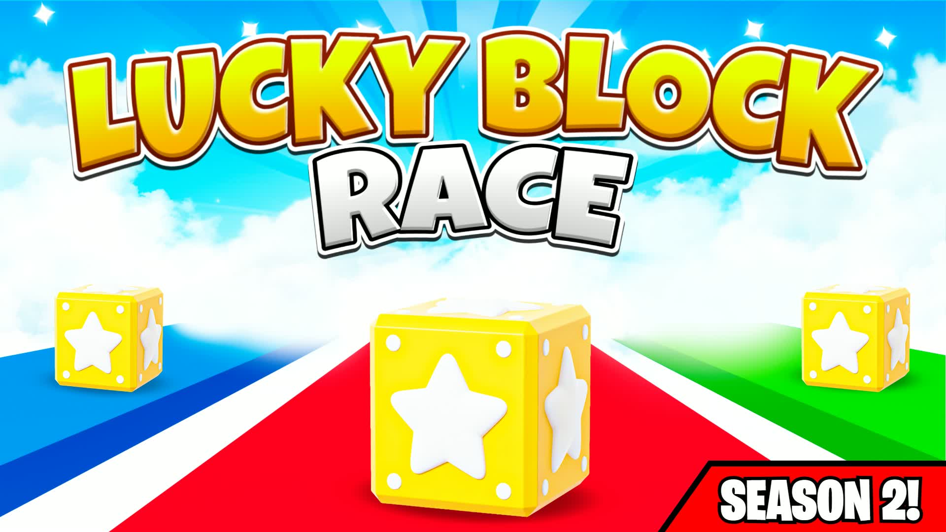 Lucky Block Race! β (INSANE) β Fortnite Creative map