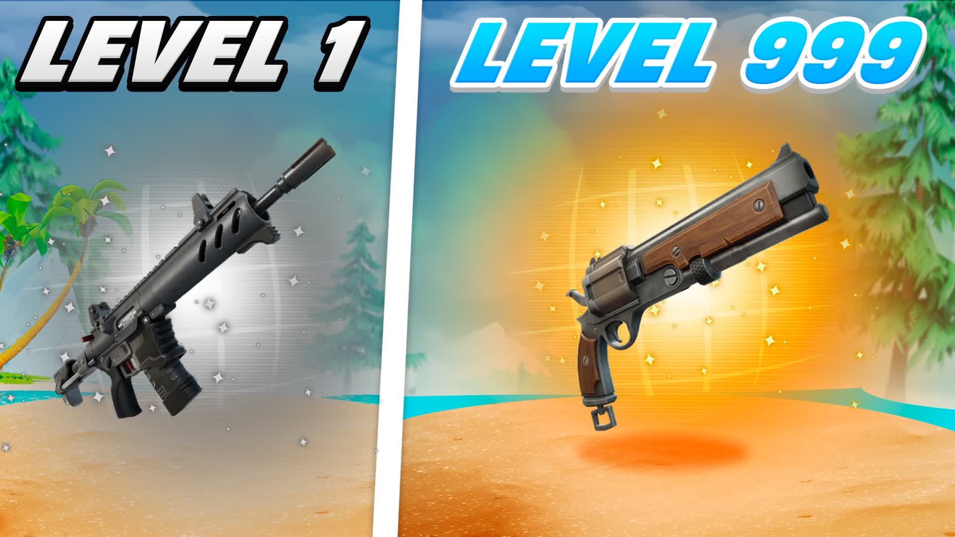 BEACH GUN GAME π΄ ONE SHOT π― β Fortnite Creative map