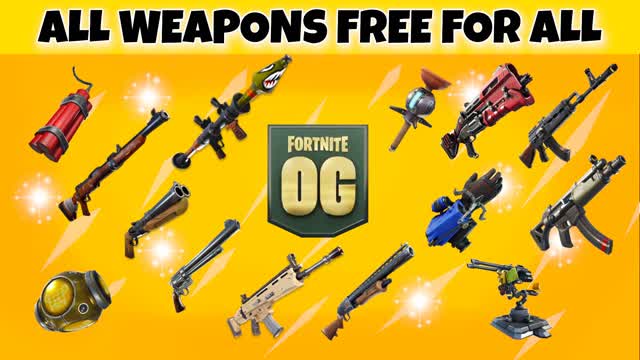 FREE FOR ALL - ALL WEAPONS 冠軍 — Fortnite Creative map