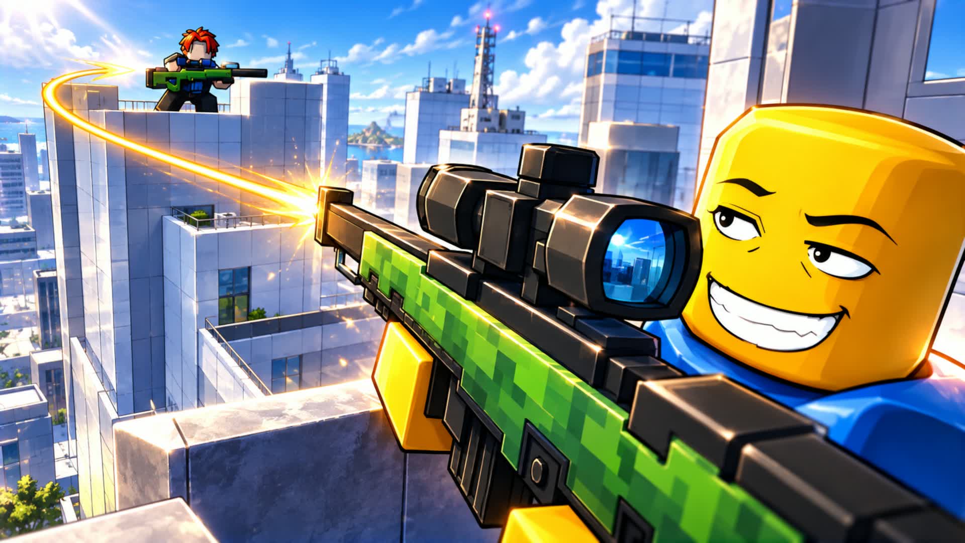 GUN RUSH CITY ONESHOT🎯 — Fortnite Creative map