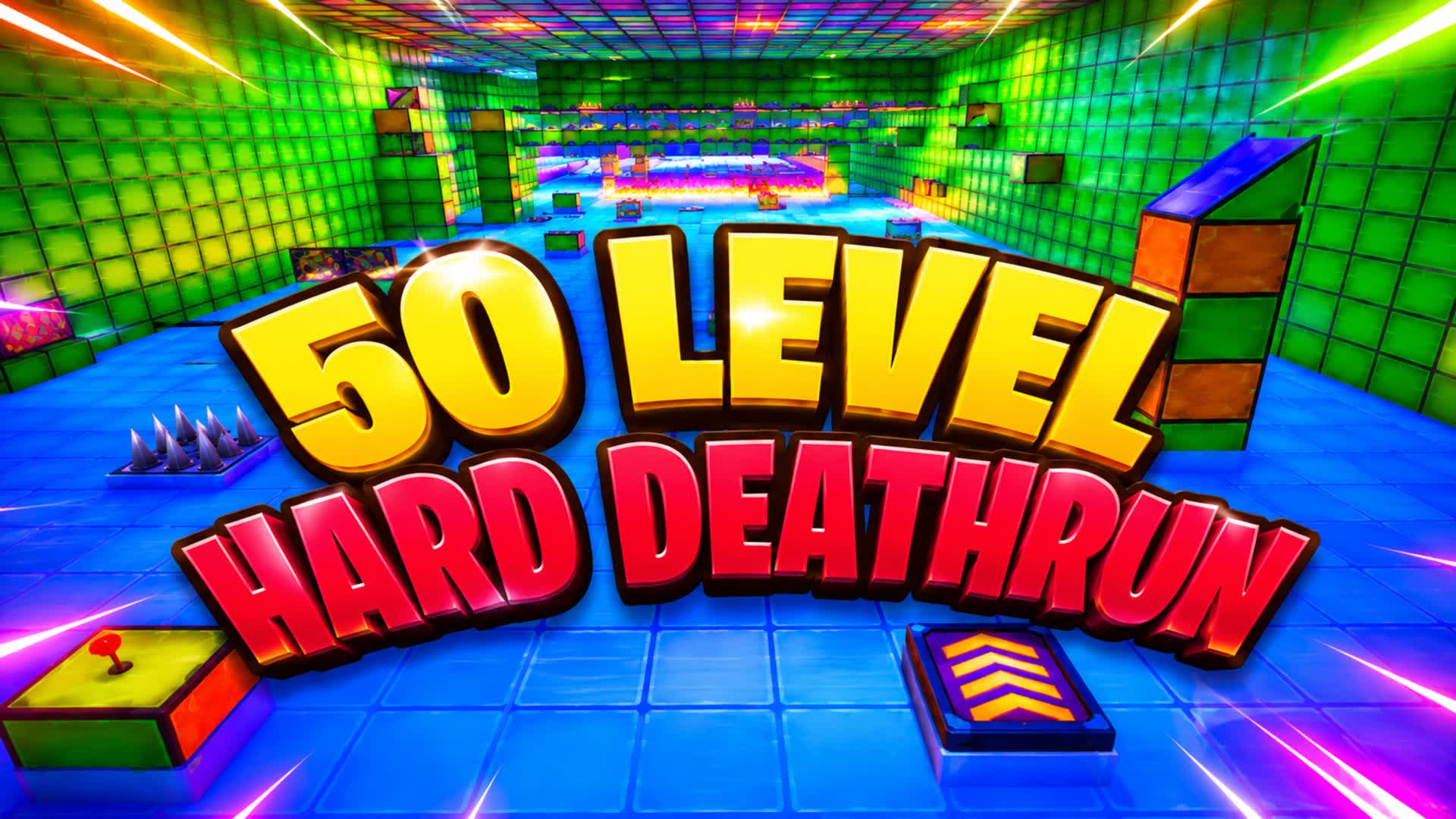 50 Level Deathrun Hard — Fortnite Creative map