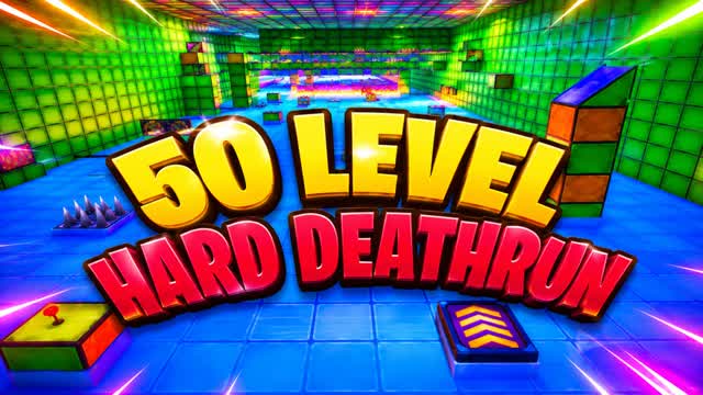 50 Level Deathrun Hard — Fortnite Creative map