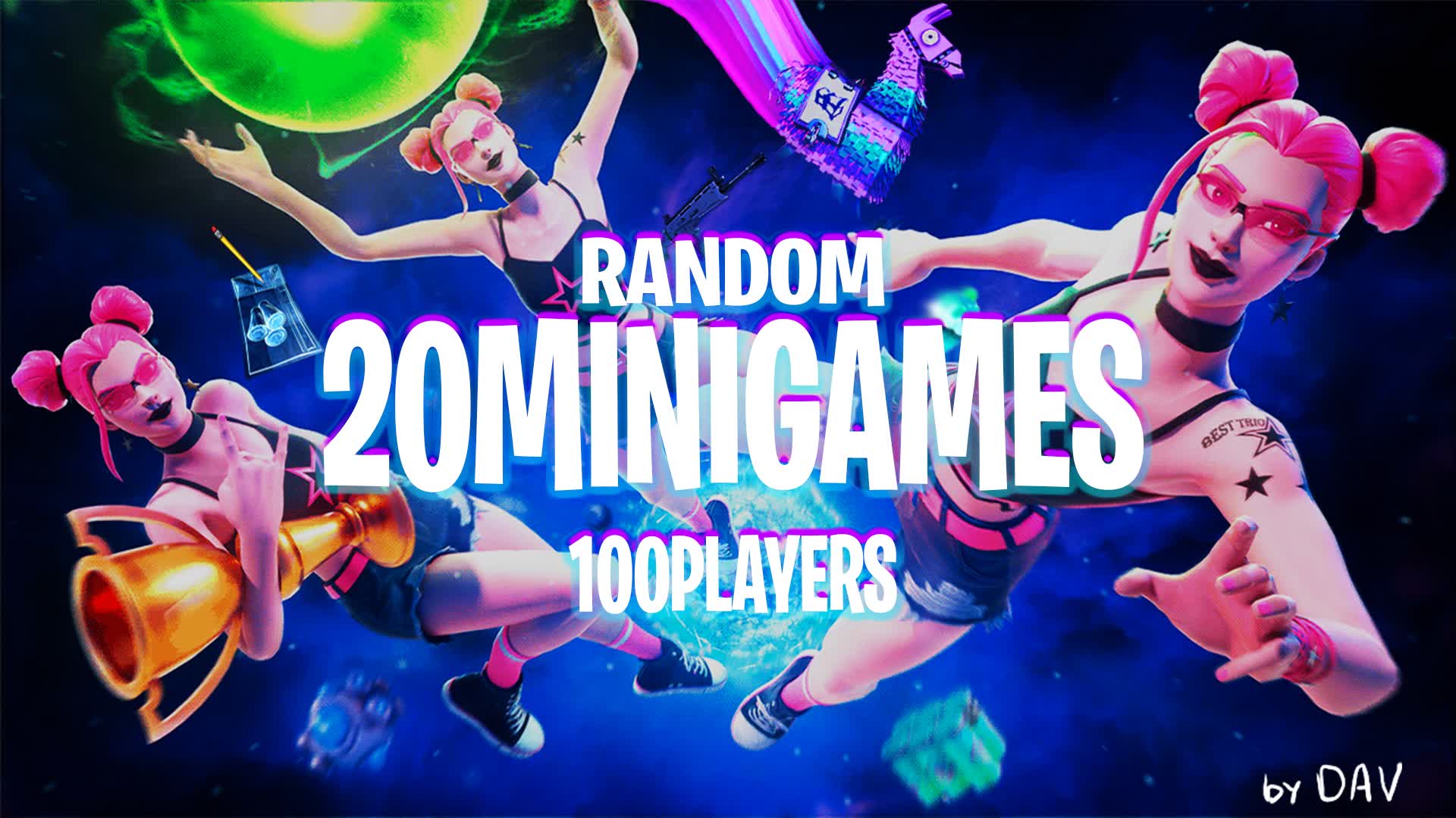 20 Minigames DAVStudio β Fortnite Creative map