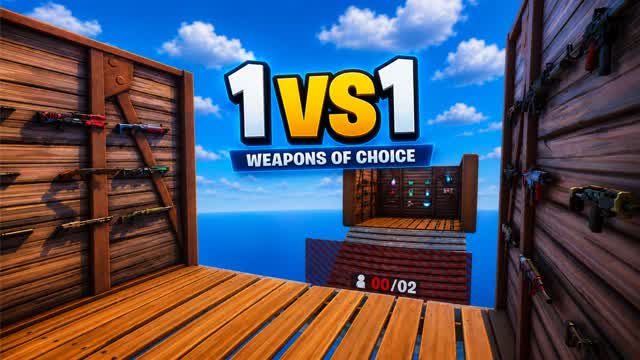 1VS1 WEAPON OF CHOICE — Fortnite Creative map