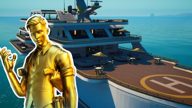 midas yacht-gun game⭐ — Fortnite Creative map cover art