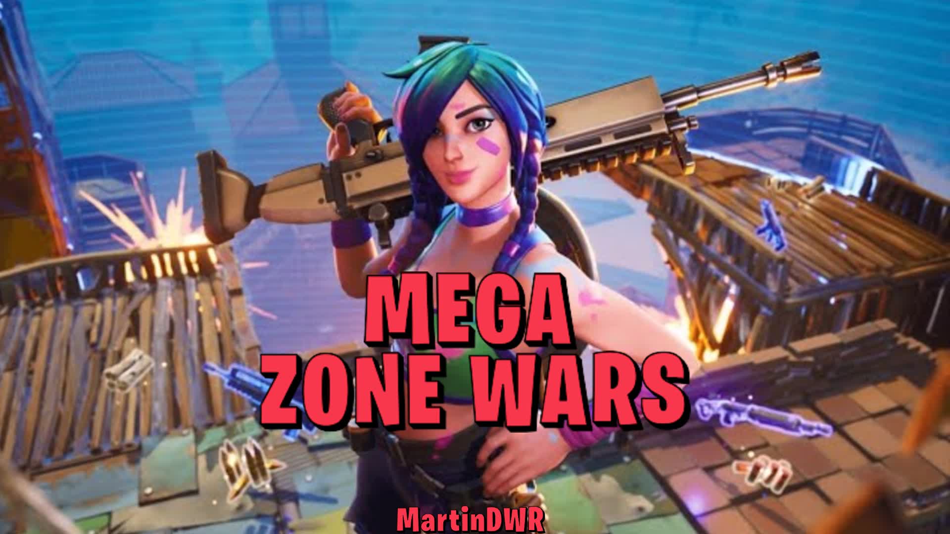 💢MARTINDWR MEGA ZONE WARS💢 — Fortnite Creative map