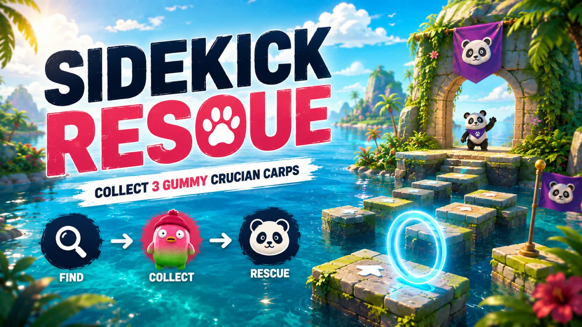 SIDEKICK RESCUE: PARKOUR — Fortnite Creative map