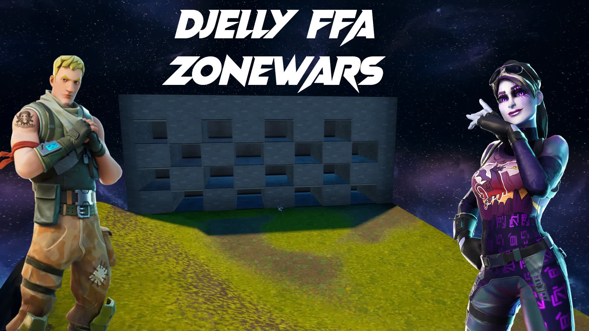 DJELLY FFA ZONEWARS — Fortnite Creative map