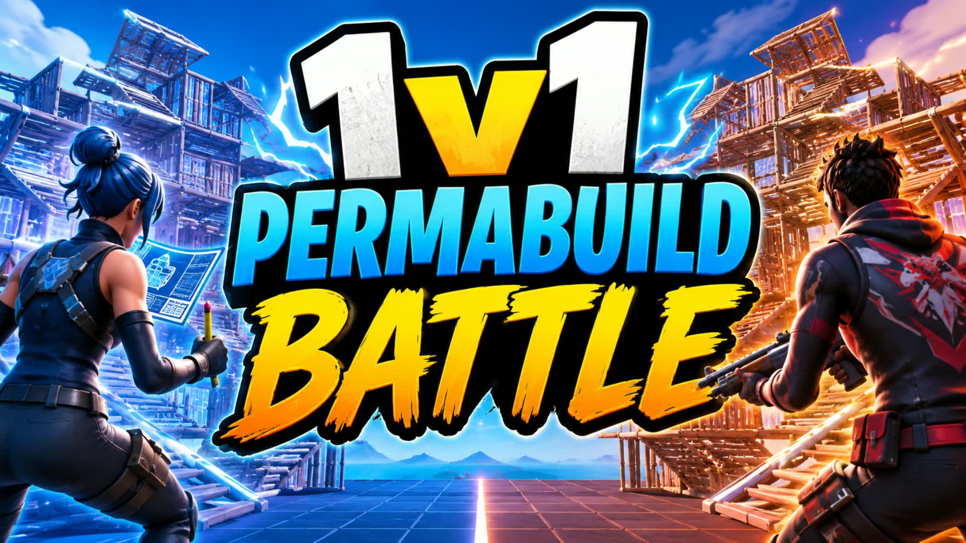 1V1 PermaBuild Battle — Fortnite Creative map
