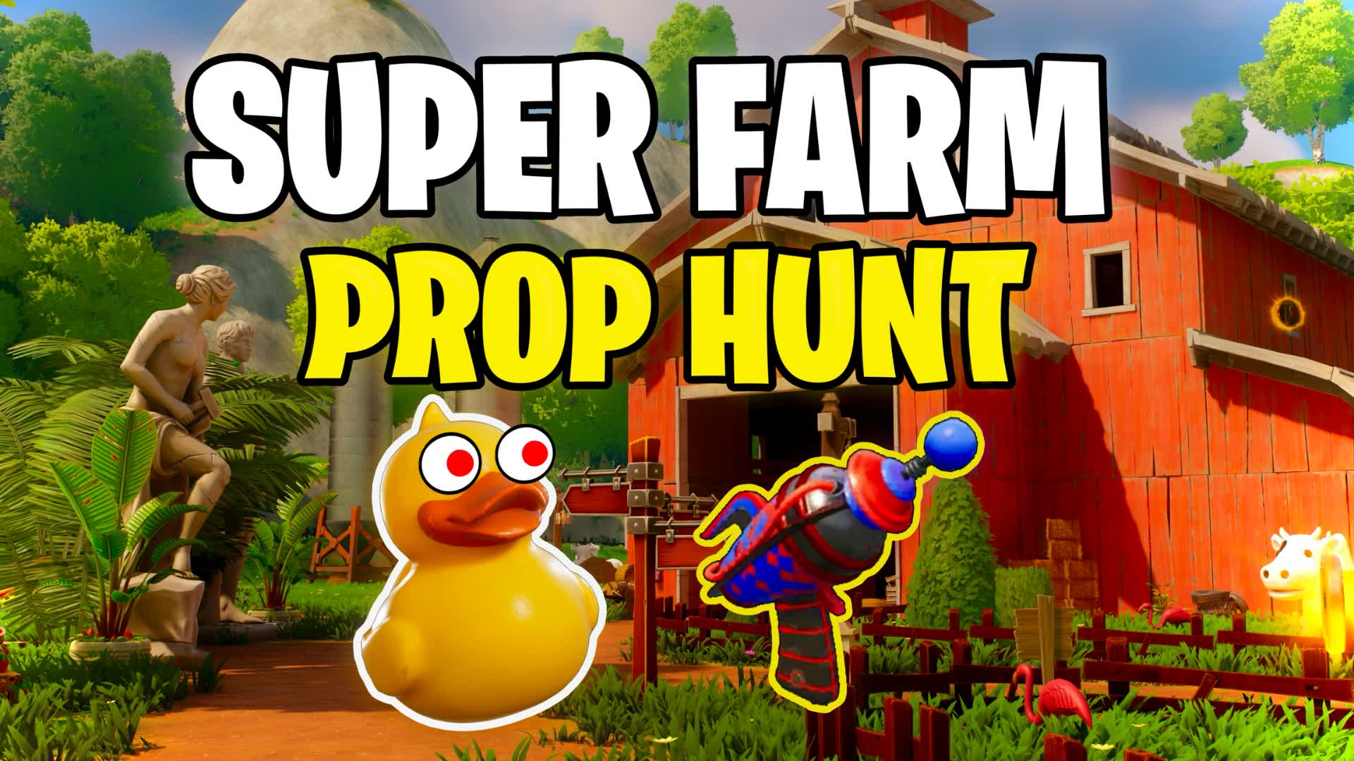Super Farm Prop Hunt — Fortnite Creative map