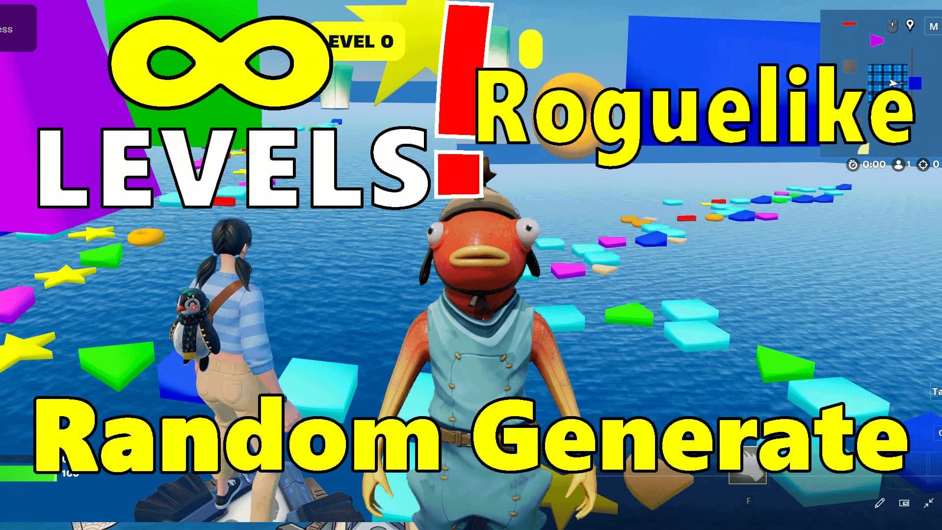 Parkour Roguelike — Fortnite Creative map