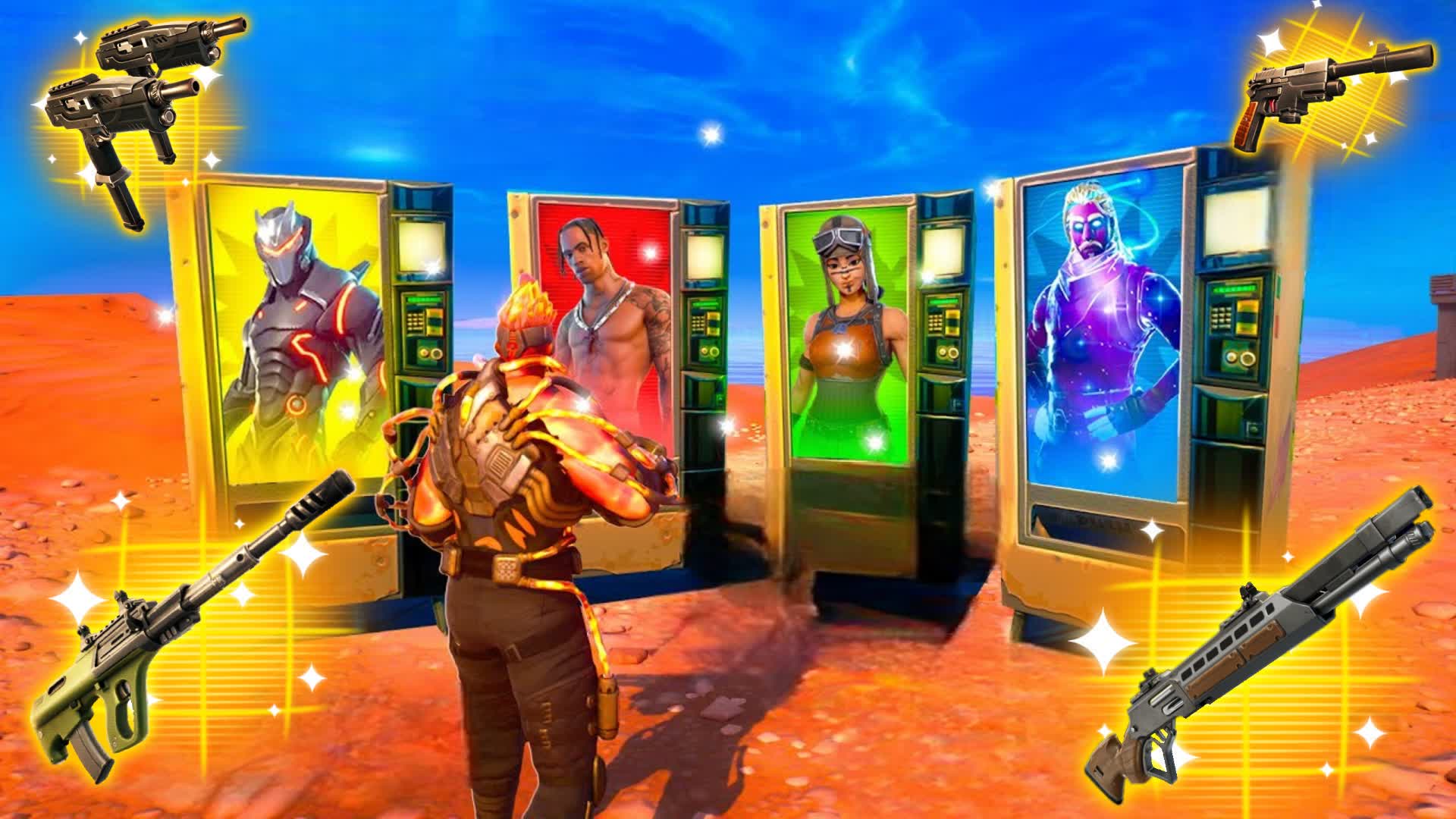 SKIN SIMULATOR FASHION-X P HEROES 🦸 — Fortnite Creative map