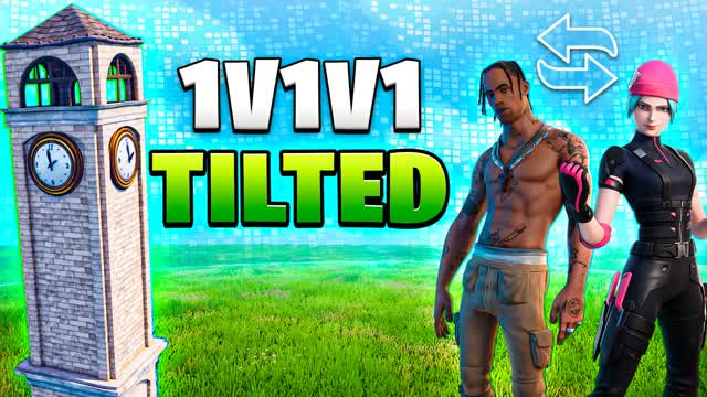 ุฒุงุฑู ุชูุชุฏ 1V1V1 TILTED โ Fortnite Creative map