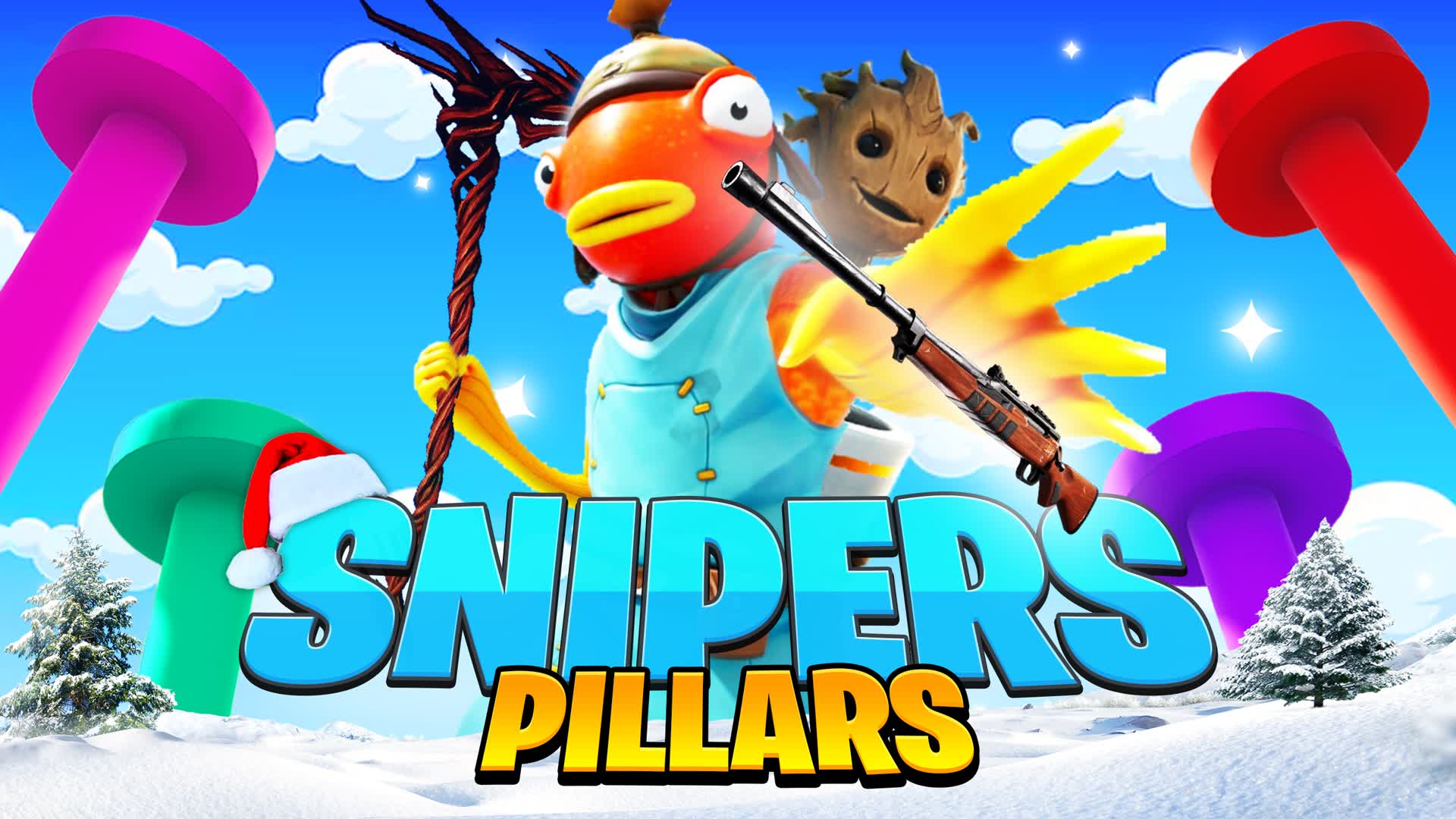 pillars (sniper only) β Fortnite Creative map