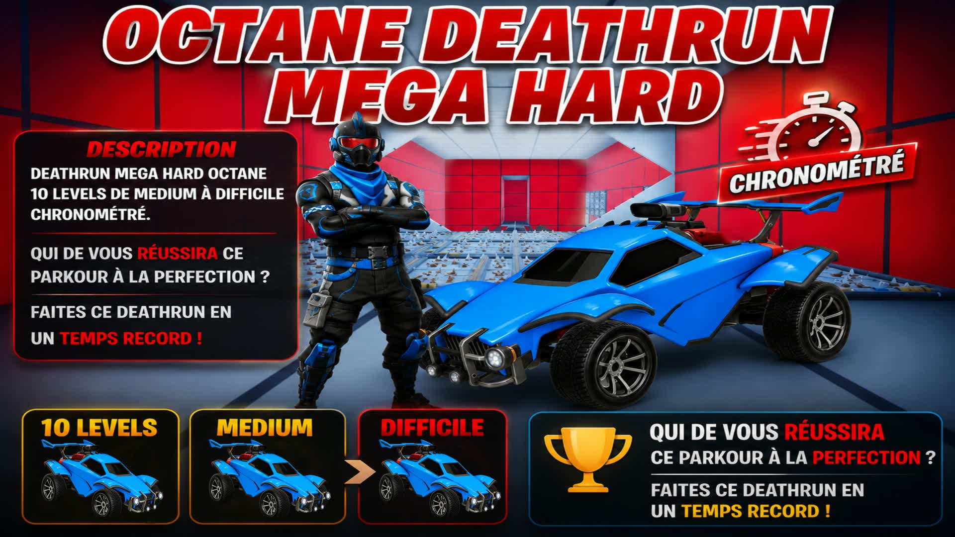 Octane Deathrun Mega Hard — Fortnite Creative map