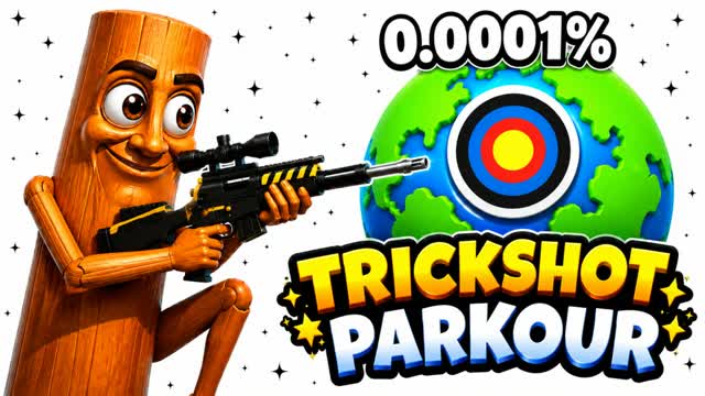 CRAZY TRICKSHOT PARKOUR 100+ LVL — Fortnite Creative map