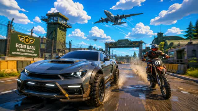 Military Airport Drive β Fortnite Creative map