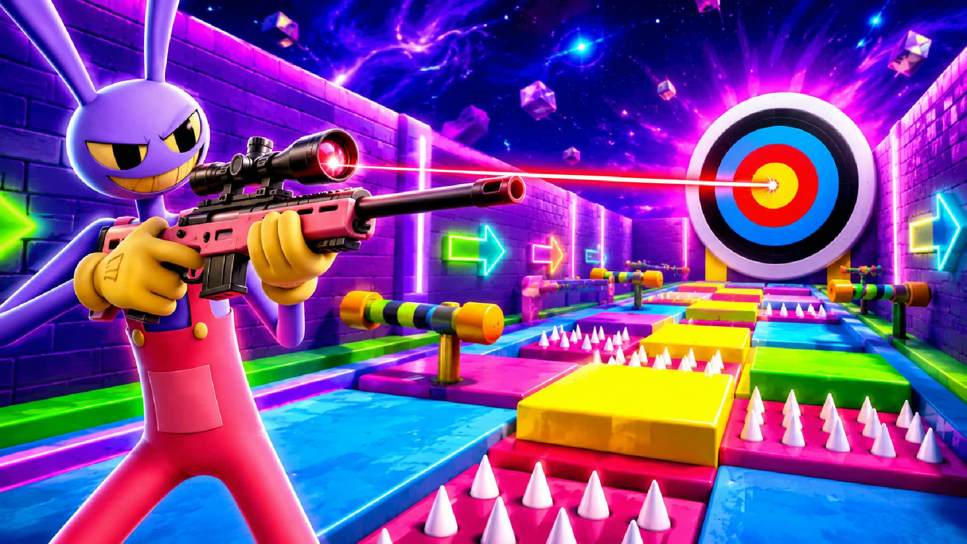 WOW STAR TRICKSHOT PARKOUR🎯(125+ LVL) — Fortnite Creative map