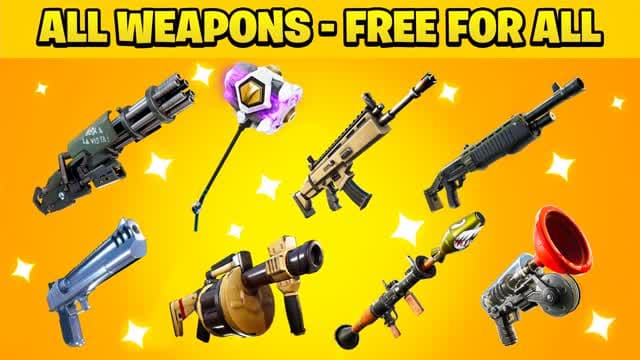 FREE FOR ALL - ALL WEAPONS! — Fortnite Creative map