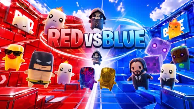 RED VS BLUE + SPRITES + NUKE๐ด ๐ต โ Fortnite Creative map