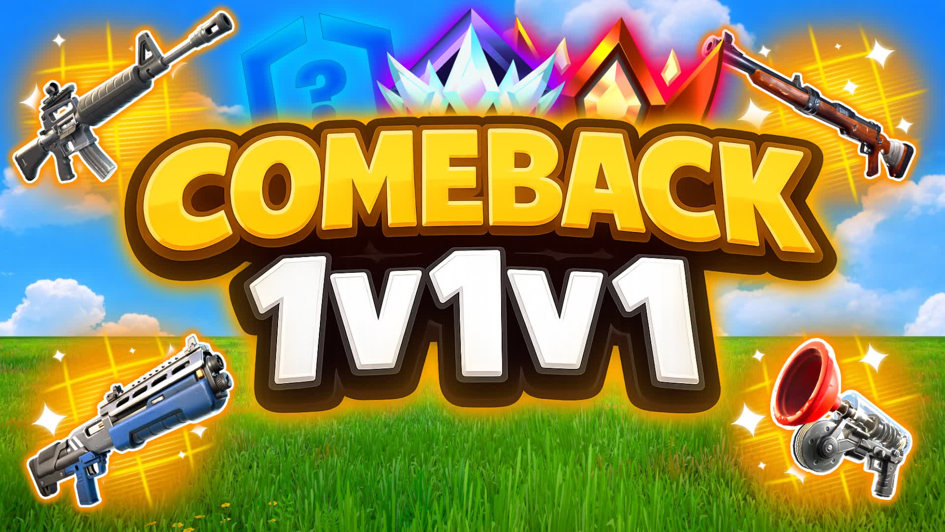 COMEBACK 1v1v1 Practice Free For All β Fortnite Creative map