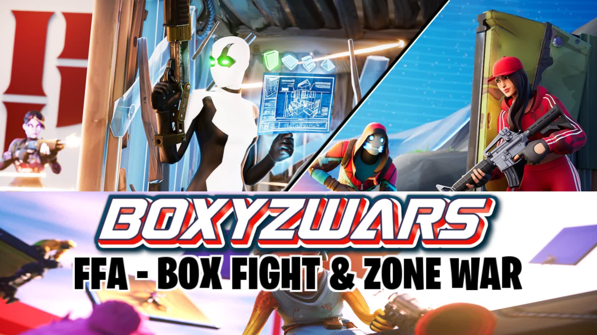 FFA - Box Fight & Zone War — Fortnite Creative map
