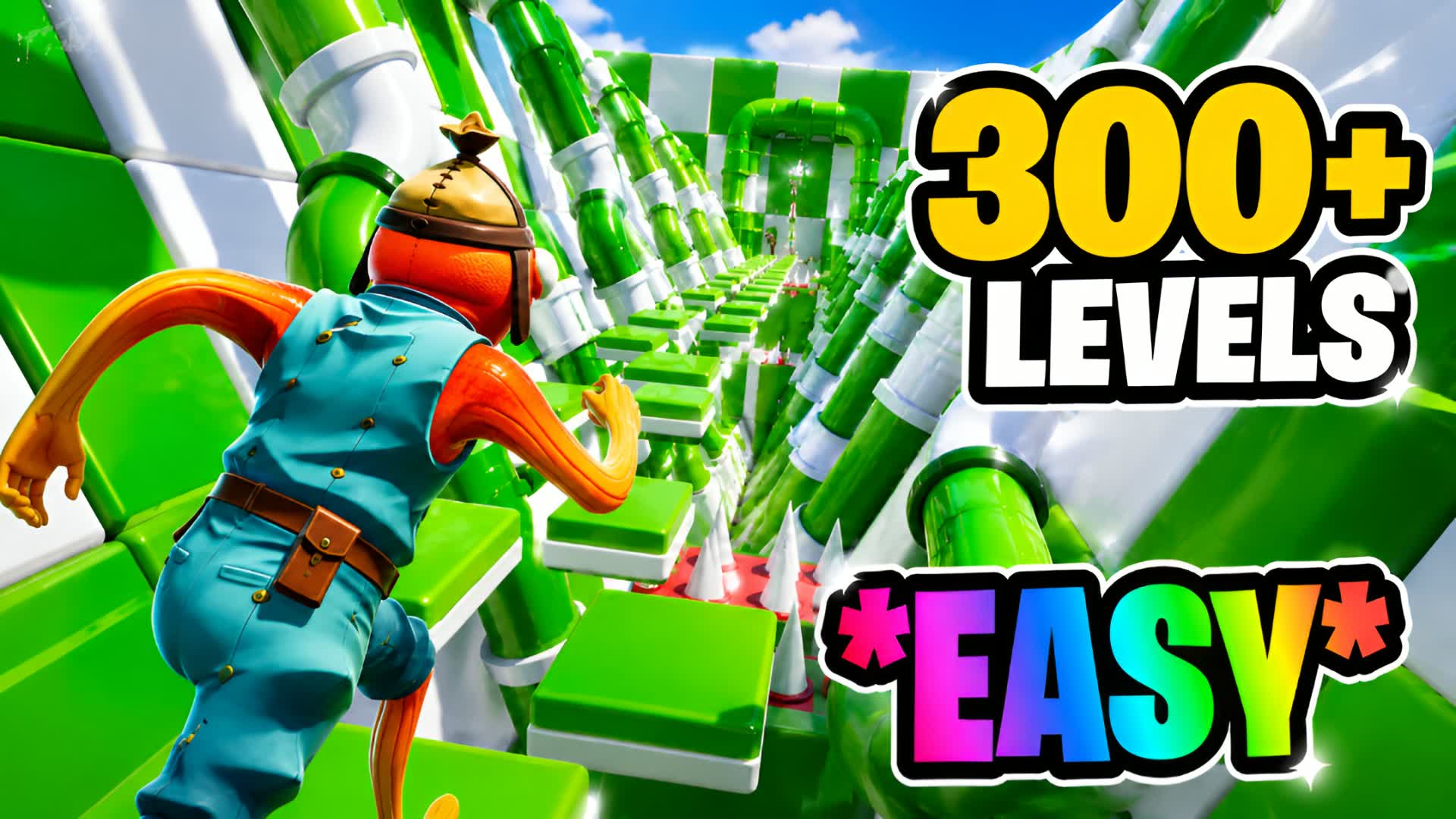 🔥 300+ EASY PARKOUR — Fortnite Creative map