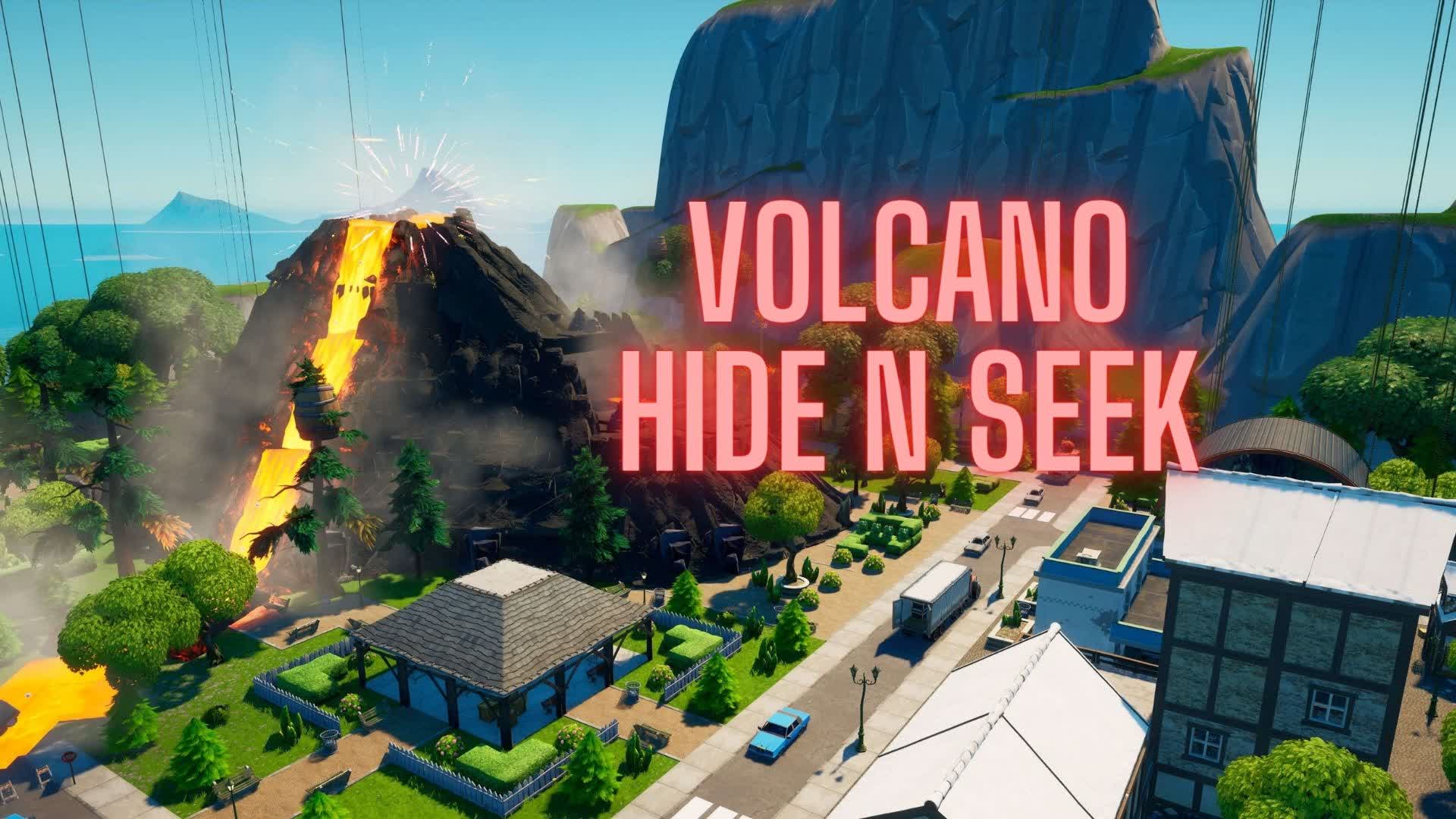 Volcano Hide and Seek — Fortnite Creative map