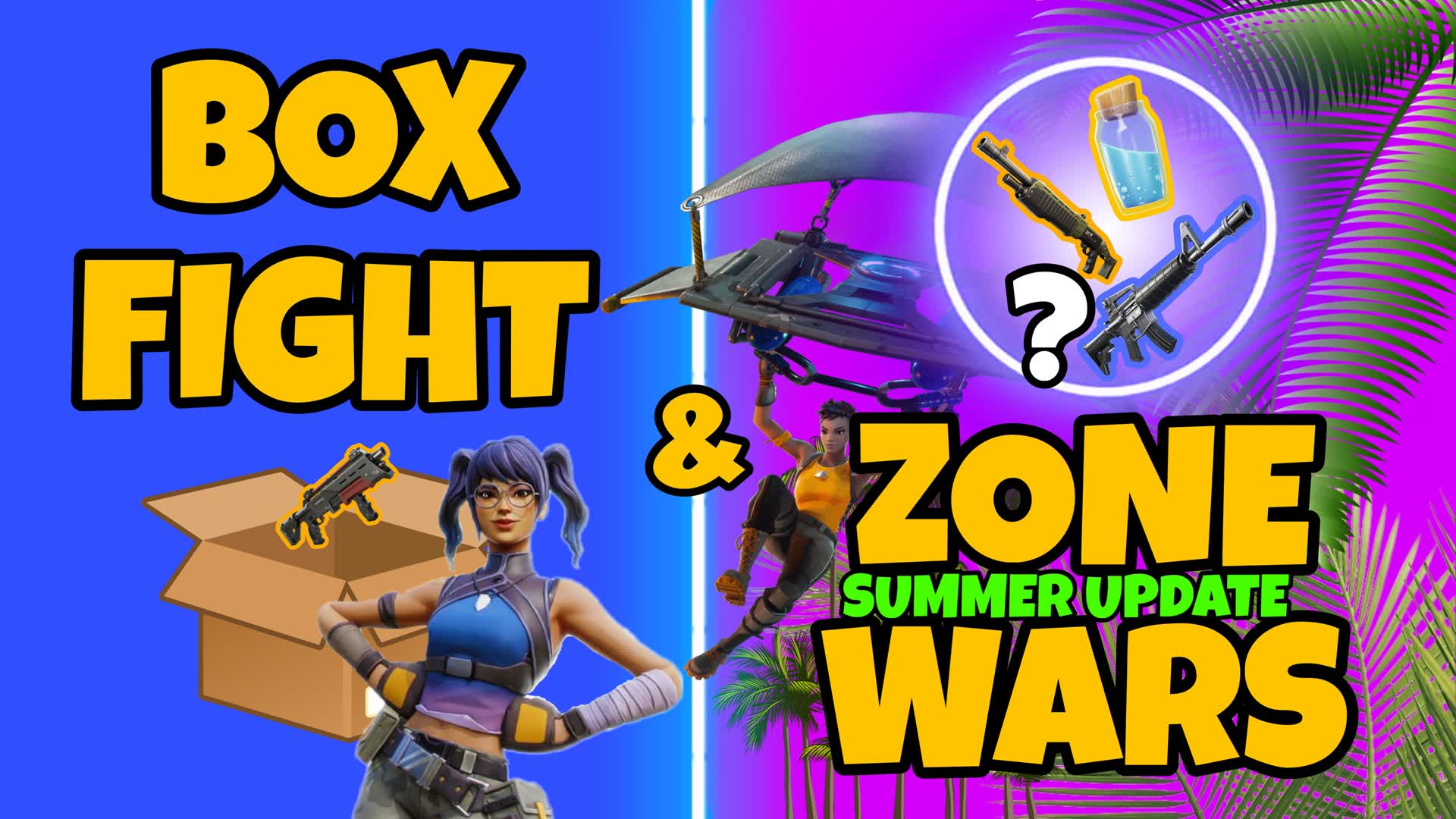 BOX & ZONE WARS — Fortnite Creative map