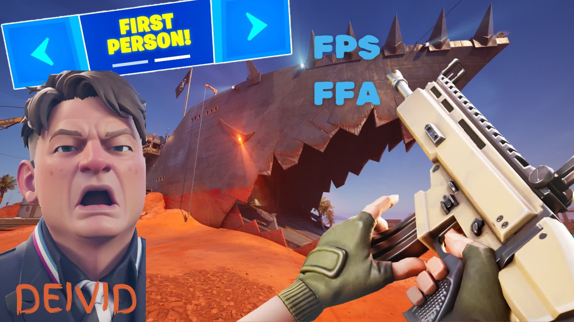 🔥DEIVID FIRST PERSON FFA🔥 — Fortnite Creative map