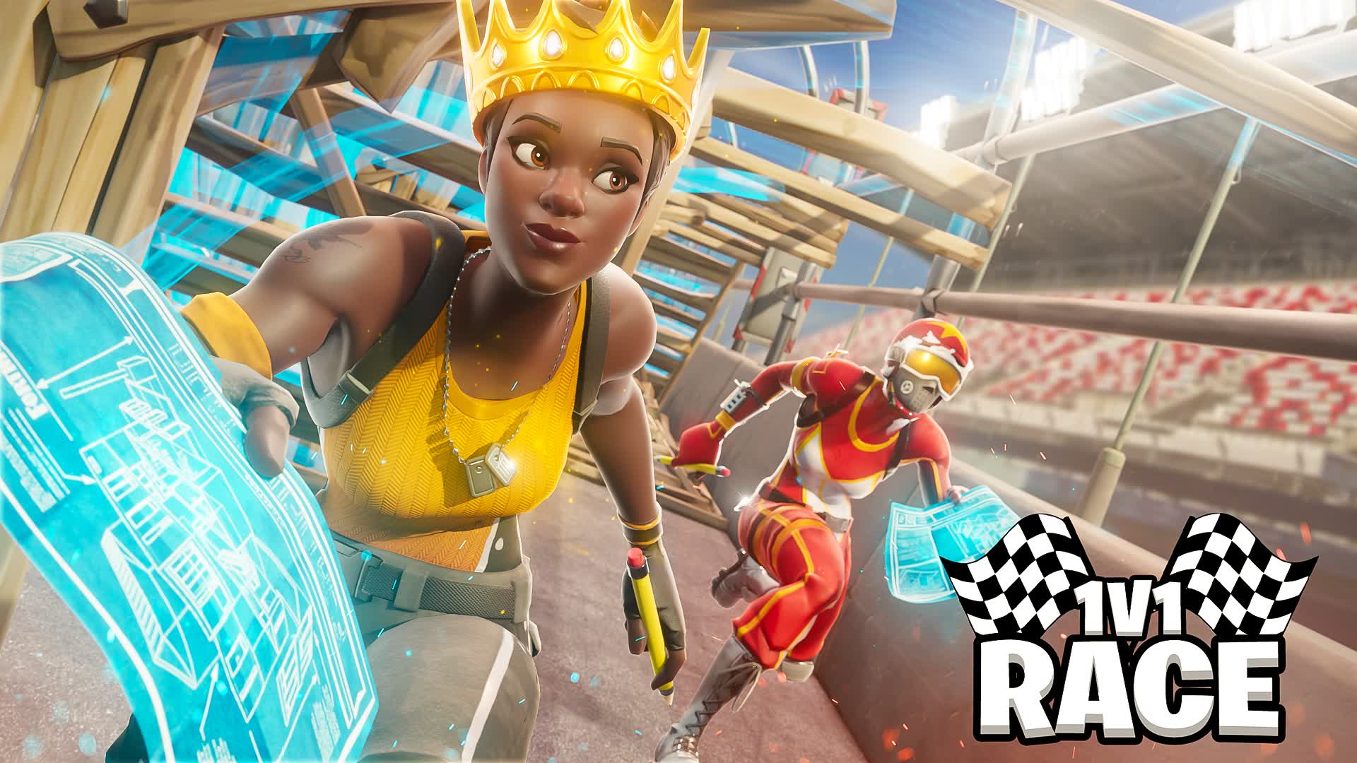 1V1 EDIT RACE — Fortnite Creative map