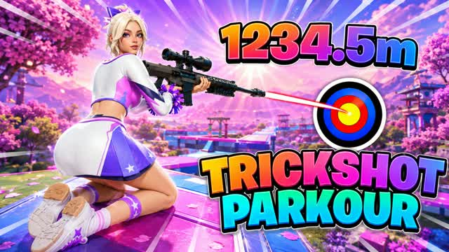 ๐ ๐ฏRAINBOW TRICKSHOT PARKOUR 75+ โ Fortnite Creative map