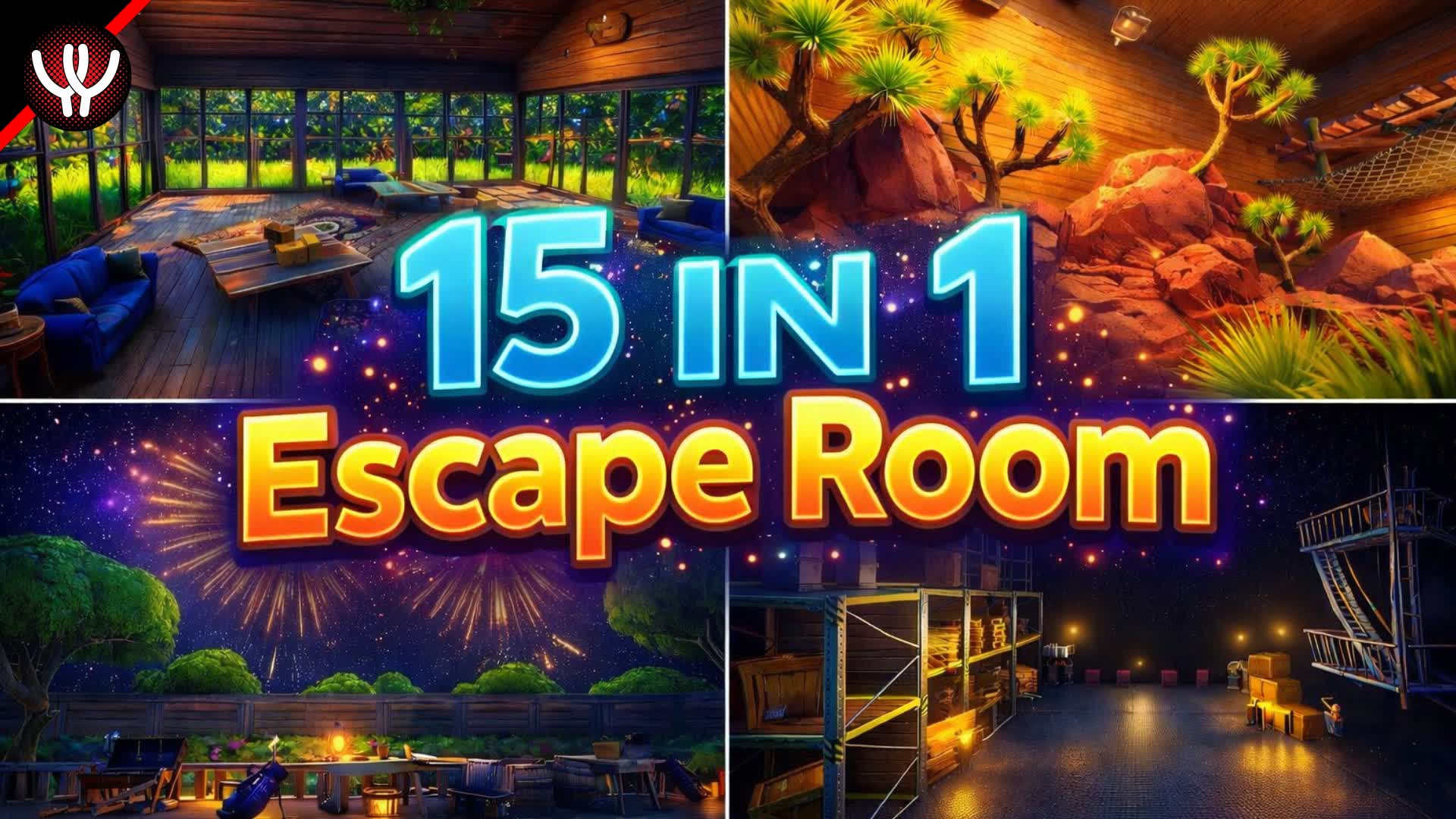 15 in 1 Escape Room — Fortnite Creative map