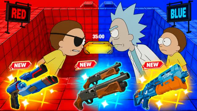🔴🔵ULTRA RICK RED VS BLUE🔴🔵 — Fortnite Creative map