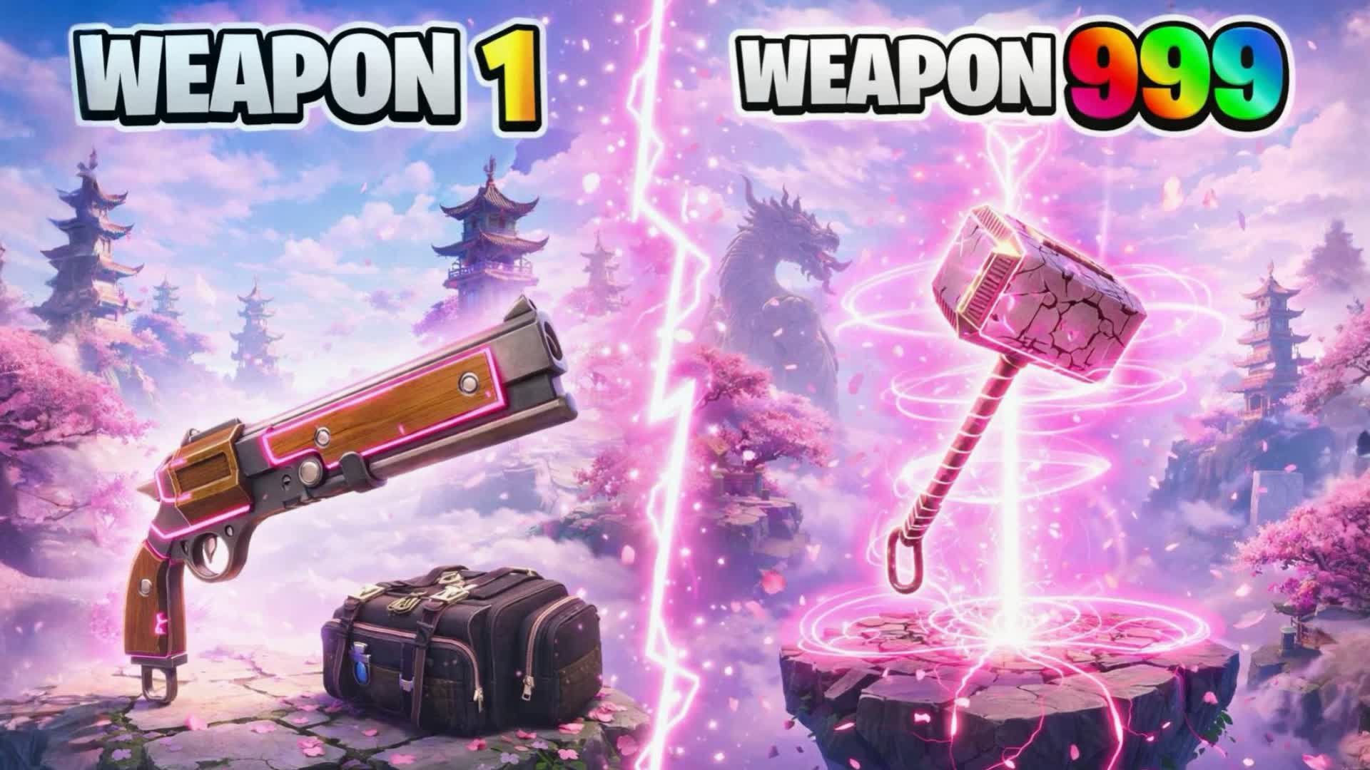 SAKURA ISLAND ποΈ GUN GAME π― ONE SHOT β Fortnite Creative map