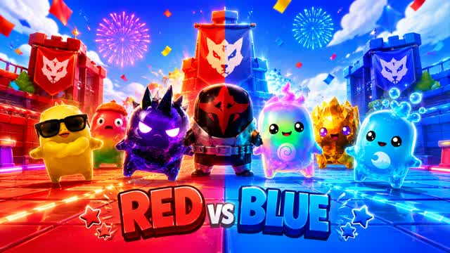 ๐ด RED vs ๐ต BLUE Mega Battle โ Fortnite Creative map