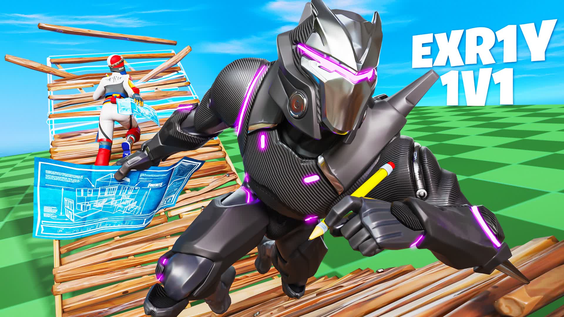 EXR1Y 1V1 BUILDFIGHTS — Fortnite Creative map