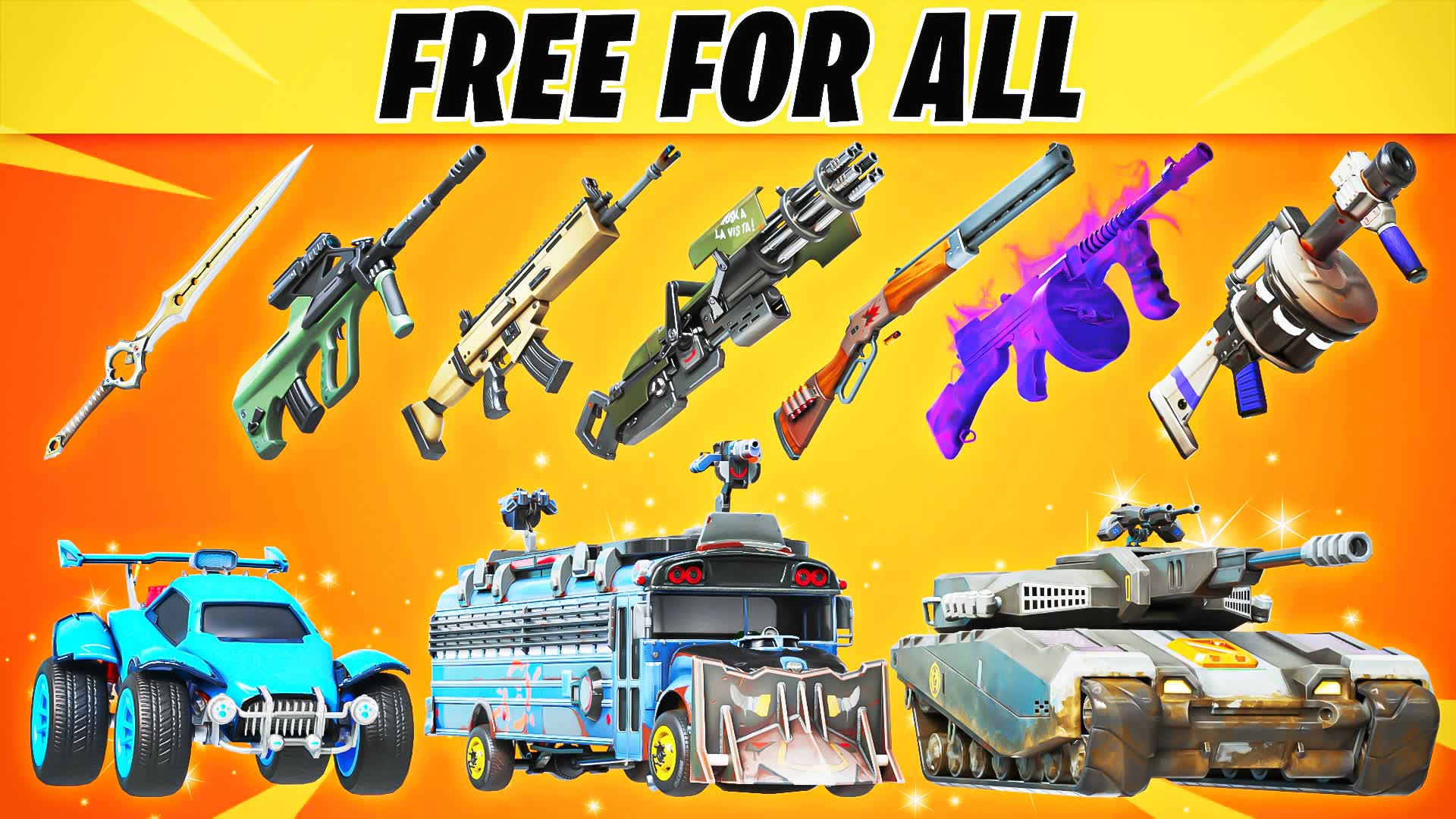 🔥FREE FOR ALL!!!🔥 — Fortnite Creative map