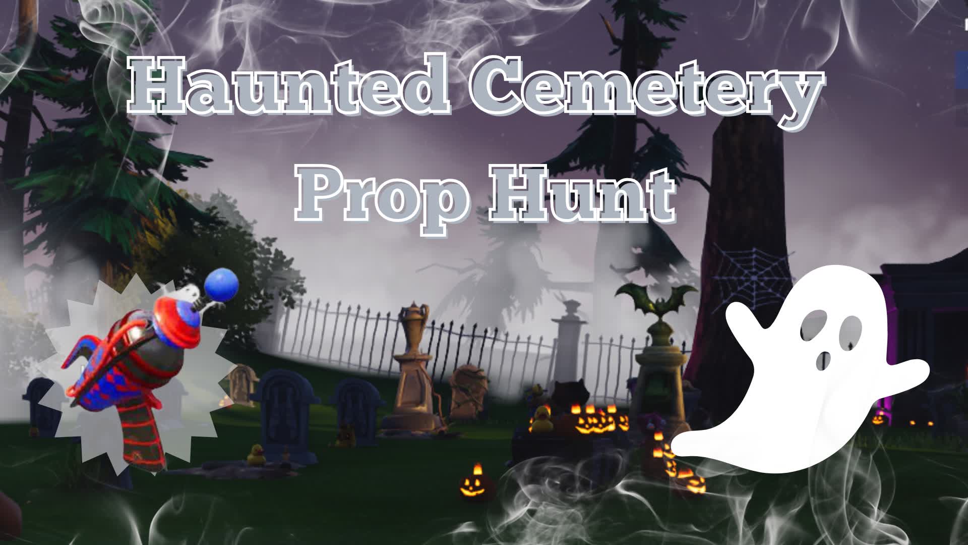 Haunted Cemetery Prop Hunt — Fortnite Creative map