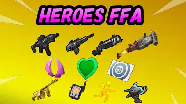 π¦ΈββοΈβ HEROES FFA βπ¦ΈββοΈ β Fortnite Creative map