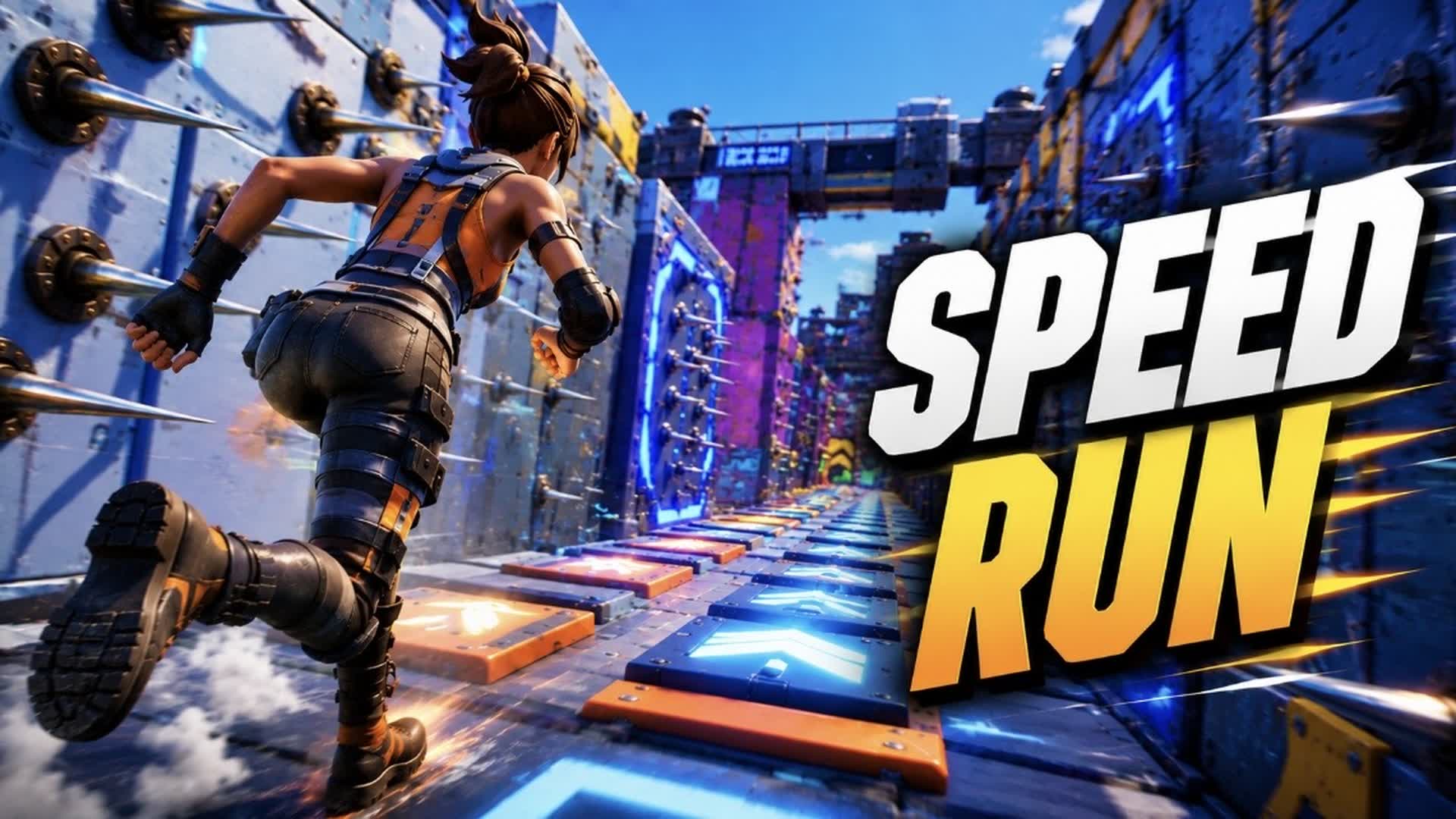 Speed Run ⚡️ Parkour — Fortnite Creative map